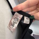 L8ter Vintage  Wooden Beaded Neckline Black Halter Top Y2K Size M Photo 4