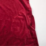 Pure Jill Velour Tunic Dress Womens XS Shift Holiday Pockets Pima Cotton Red Photo 5
