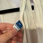 Old Navy White ribbed‎ knit twist back tank top Photo 1