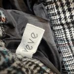 Veve Glen Plaid Flared Midi Skirt Elastic Waist Lined Women's Gray Photo 5