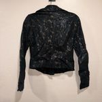 Rock & Republic  Snake Prink Faux Leather Metallic Black & Gold Jacket Size Mediu Photo 3