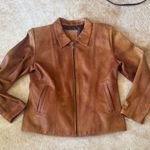 None Vintage rustic lightweight butter soft Brown Leather Jacket no tags Photo 1