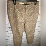 Anthropologie  Pilcro Flocked Baroque Floral High Rise Skinny‎ Jeans Size 32 Photo 3