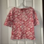 Ralph Lauren Lauren  Pink-Red/White Print Blouse M Photo 0