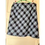 Y2K Womens Blue Plaid Midi Skirt 16 Preppy Twee Academic Schoolgirl Nerd Scholar Photo 9