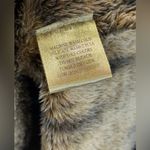 True Grit  Dry Goods Floral Textured Faux Fur‎ Jacket Brown Womens L Photo 7