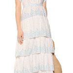 Love Shack Fancy  Martine Polka Dot Tiered Maxi Dress 00 Photo 0