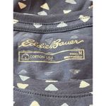Eddie Bauer  Women’s Everyday Essential Fitted Lake Print Blue T-shirt M NWT Photo 5