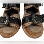 Freebird Violet Studded Strappy Heels Tan Size 8 Photo 4