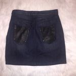 Guess  Premium Leather & Denim Skirt Photo 3