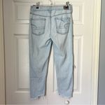 American Eagle Tomgirl Size 4 Distressed Womens Jeans Ankle Cropped Light Wash Photo 4