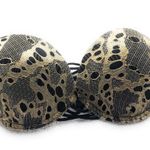 Beach Bunny  Bronze Lace Up Bandeau‎ Bikini Top Photo 0