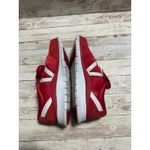 Vionic  Lace Up Sneakers Satin Suede Uppers Women's Size 7 Cherry Red Shoes Photo 5