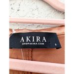 Akira  Label Lonnie Cowl Neck High Low Hem Satin Maxi Dress Brown Women's Size S Photo 6