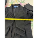 Vera Wang Simply Vera Women Black Waterfall Ruffle Open Front Blazer Jacket XL Photo 4