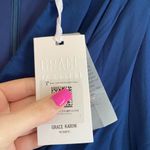 Grace Karin NWT  Amazon Maxi XL Royal Blue Wrap Vneck knit dress Photo 2