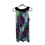 kim rogers  Petite XL Paisley Print Sleevless Mini Dress Retro Casual Formal Photo 3