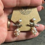 Silver and Pale Pink Pearl Drop Earrings Photo 0