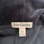 Juicy Couture  Y2K Velvet Hoodie Track Jacket Bling Zipper Pull Tab Navy Blue, XL Photo 2