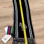 Paul Smith NWT  Black White Scarf Cashmere Wool Zebra Knit Scarf Made in Italy Photo 6