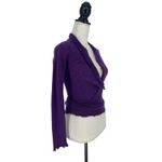 Casmari Purple Cashmere Blend Wrap Sweater Size XS Photo 4