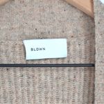 BLDWN Glenn Wool Cardigan Sweater Open Front Ribbed Oatmeal Beige Women's XXL Tan Photo 3