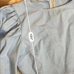 Nasty Gal  denim blue puff sleeve crop top Photo 3