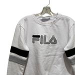 FILA Natalie Crewneck Sweatshirt Fleece Lined White Size Medium Photo 4