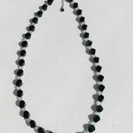 Handmade Dazzling Jet Black Swarovski Crystal Necklace Photo 2