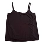 Eileen Fisher  Two Layer Sleeveless Silk Tank Top | Dark Chocolate Brown | XL Photo 0
