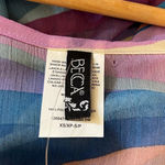 Becca NWT!! sound waves metallic stripe sheer cover-up dress XS/S Photo 6