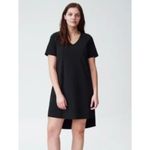 Universal Standard Dress Womens Small Navy Blue Tesino Washed Jersey Casual Photo 3