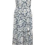 En Creme Maxi Length Sun Dress Blue White Medium Photo 1