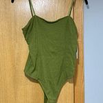 Open Edit  Olive Color Bodysuit - Size Small Photo 0
