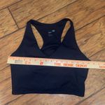 Gap TWO Fit Black V-Neck cropped Tank Top sports bras size XL Photo 3