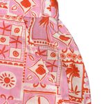 Sigrid Olsen  Sleepwear Pajamas Set Small Pink Orange Beach Shorts‎ Collar Button Photo 3