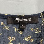 Madewell Puff-Sleeve Peplum Wrap Top in Spring Fling sizeM Photo 1