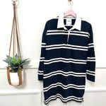 Abercrombie & Fitch Essential Long-Sleeve Rugby Mini Dress Navy Size M Photo 1