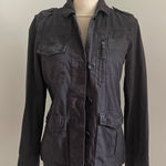 J.Crew  Cotton Utility‎ Jacket XS Equestrian Barn Charcoal Gray Twill Chore Coat Photo 0