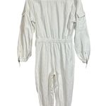 L'Academie L’Academie Army Coverall Utility Jumpsuit in White x Revolve Photo 9