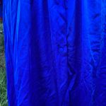 Vanity Fair Vintage 70s 80s Pajamas Pants Short Sleeves M Royal Blue Embroidered Photo 4