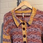 Free People  romper shorts Wendy Ribbed knit sweater long sleeve Photo 2