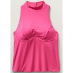Athleta MALDIVES SPORT ZIP TANKINI Top Tulip Pink 34 B-C Photo 2