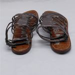 Sam Edelman Gilda Gladiator Sandals Women's Size 7 Silver Metallic Strappy Shoes Photo 5