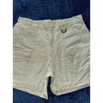 Columbia PFG Womens Beige Khaki 100% Cotton Hiking Cargo Shorts Size XL Photo 1