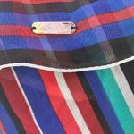 Calvin Klein  Infinity Scarf Wrap Cover Up Multi Color Stripes Sheer Photo 2