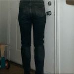 Massimo Dutti  distressed skinny jeans sz 6 mid‎ waist washed black/ grey Photo 1