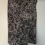 Bar III Cream & Black Abstract Asymmetrical Bodycon Skirt Size XS EUC Photo 0