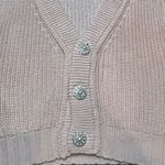 Double Zero Light Pink Sweater Knit Cardigan Vest W/ Buttons Cottage Core Feminie Girly SZ S Photo 1