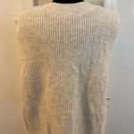 Vince Camuto 🖤  Shaker Vest V- Neck Sweater High Low Hem Size L Photo 7